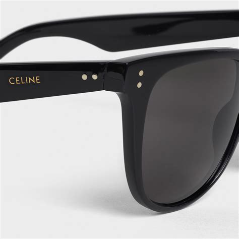 celine 40192|BLACK FRAME 42 SUNGLASSES IN ACETATE .